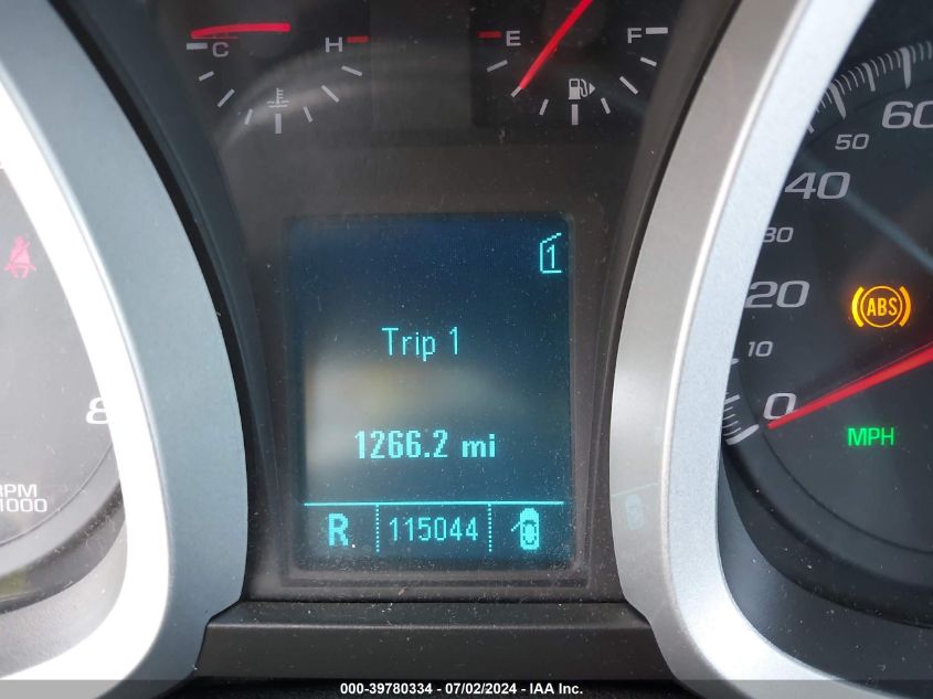 2010 Chevrolet Equinox Lt VIN: 2CNALPEW7A6295961 Lot: 39780334