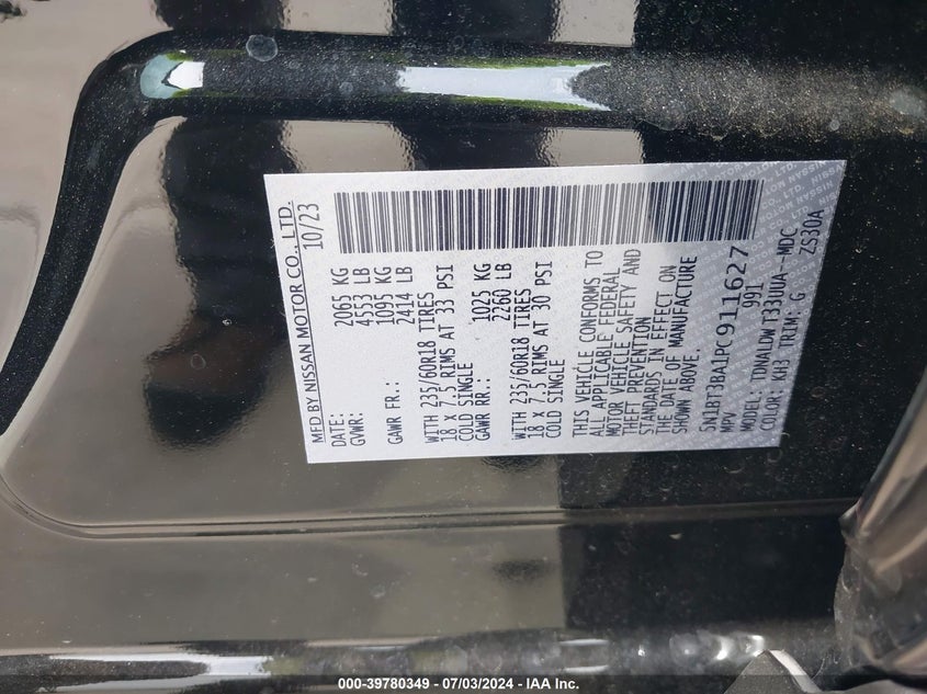 2023 NISSAN ROGUE SV FWD - 5N1BT3BA1PC911627