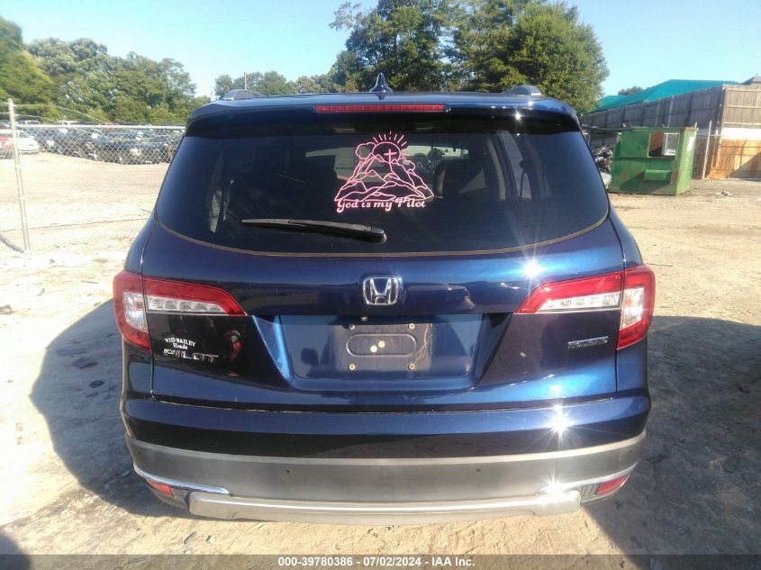 2019 Honda Pilot Touring VIN: 5FNYF5H62KB007026 Lot: 39780386