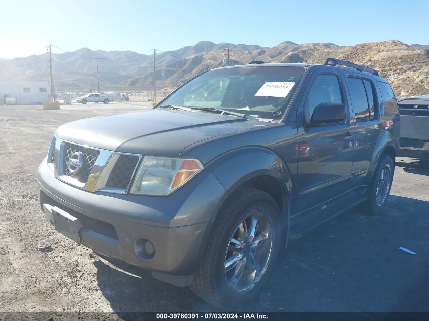 2006 Nissan Pathfinder Le/Se/Xe VIN: 5N1AR18UX6C643997 Lot: 39780391
