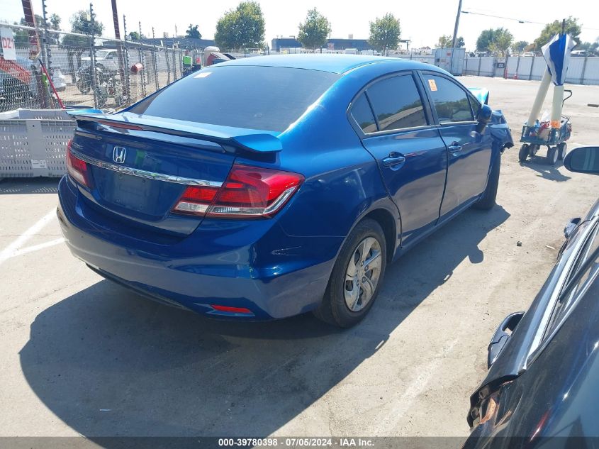 2014 Honda Civic Lx VIN: 19XFB2F56EE256290 Lot: 39780398