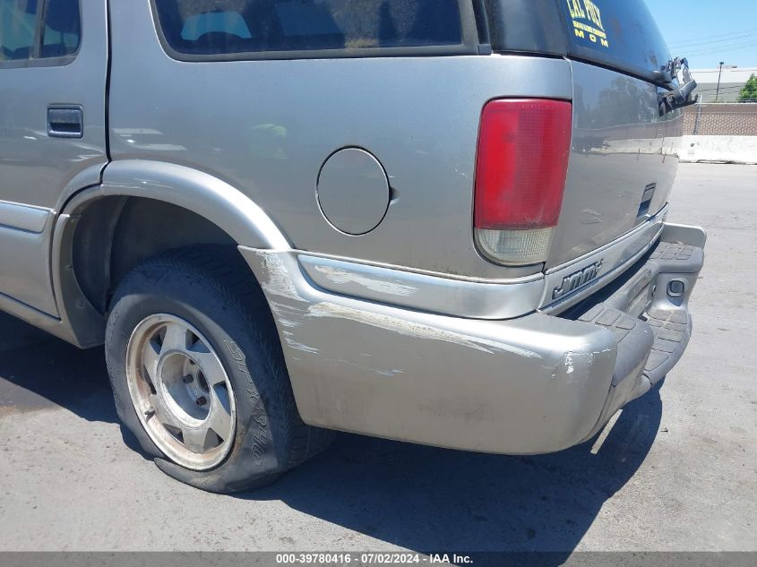 2001 GMC Jimmy Sle VIN: 1GKCS13W612174596 Lot: 39780416