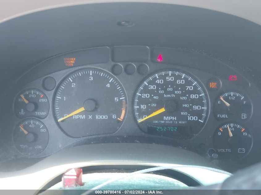 2001 GMC Jimmy Sle VIN: 1GKCS13W612174596 Lot: 39780416