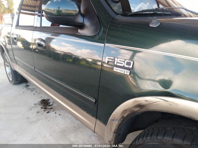 2002 Ford F-150 Lariat/Xlt VIN: 1FTRW07L92KB05424 Lot: 39780460