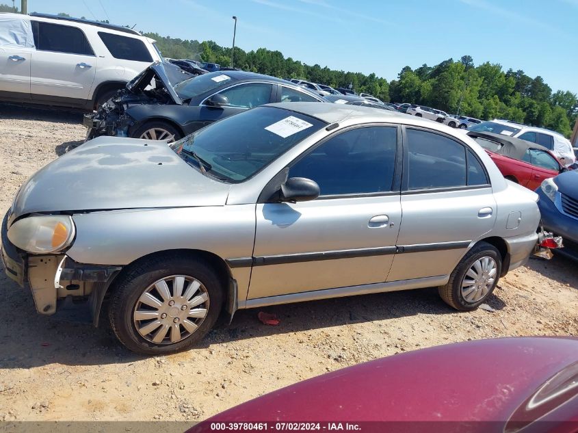 2002 Kia Rio VIN: KNADC123926184602 Lot: 39780461