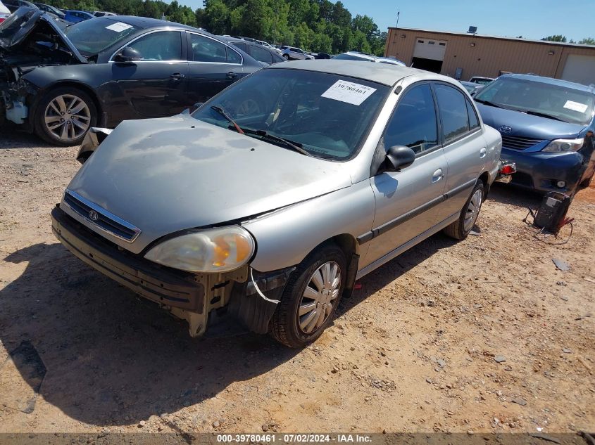 2002 Kia Rio VIN: KNADC123926184602 Lot: 39780461