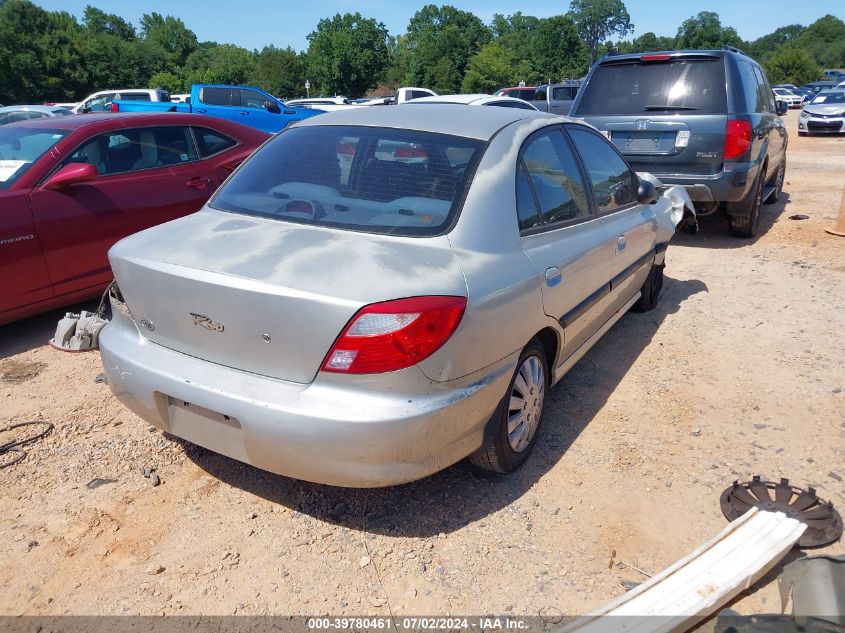 2002 Kia Rio VIN: KNADC123926184602 Lot: 39780461