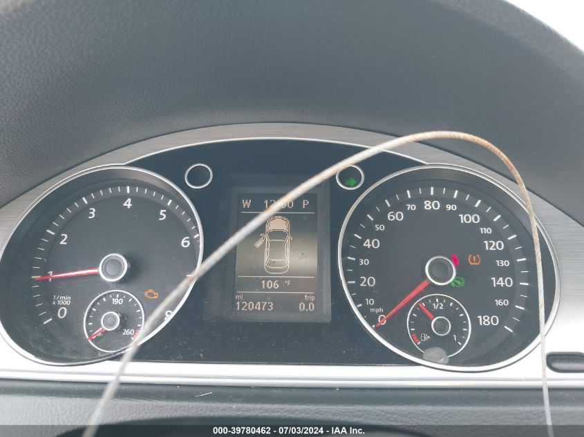 2013 Volkswagen Cc 2.0T Sport VIN: WVWBN7AN8DE512448 Lot: 39780462