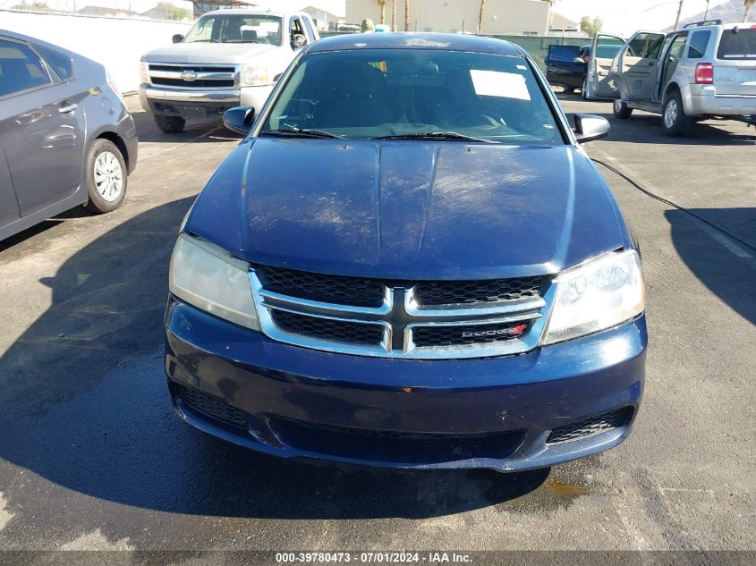 2014 Dodge Avenger Se VIN: 1C3CDZAG3EN154671 Lot: 39780473