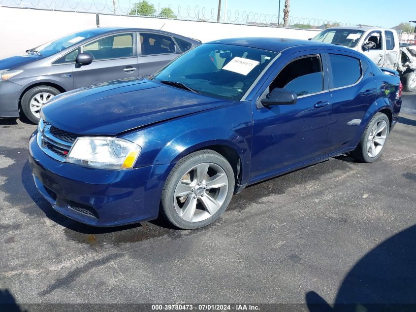 2014 Dodge Avenger Se VIN: 1C3CDZAG3EN154671 Lot: 39780473