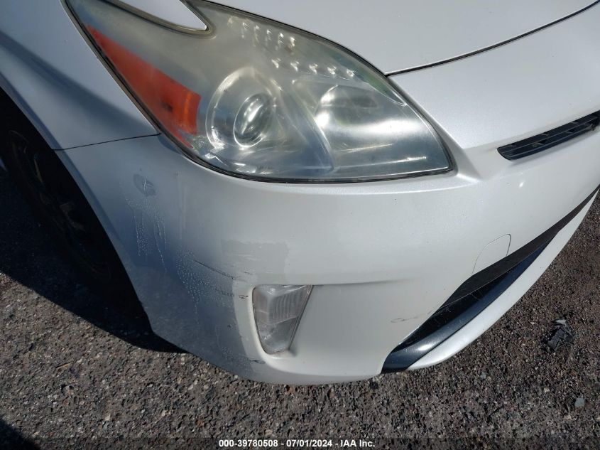 2013 Toyota Prius Two VIN: JTDKN3DU6D5655717 Lot: 39780508