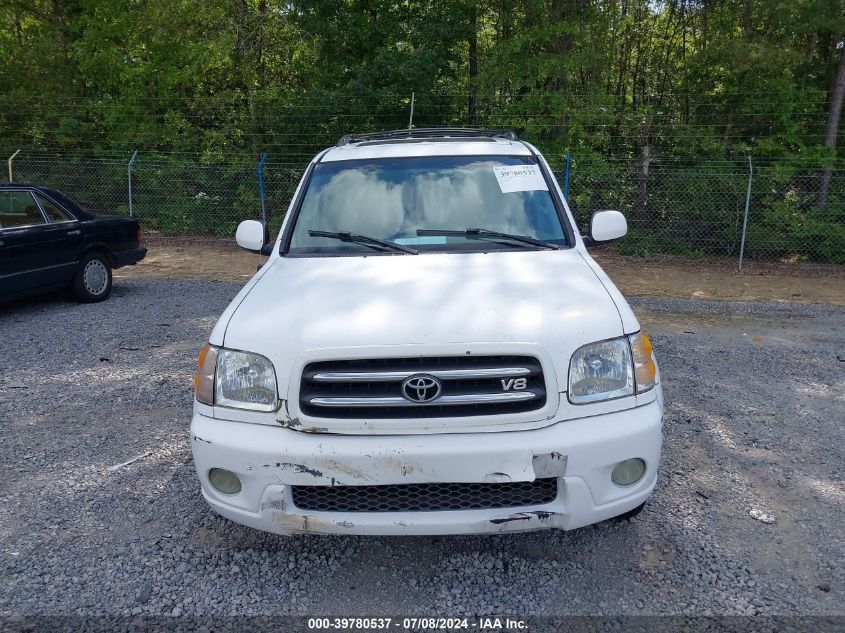 2002 Toyota Sequoia VIN: 5TBDT48A02S134561 Lot: 39780537