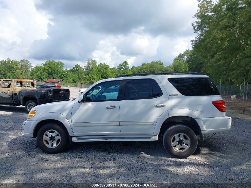 2002 Toyota Sequoia VIN: 5TBDT48A02S134561 Lot: 39780537