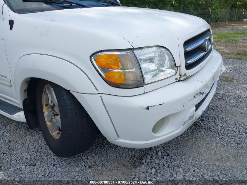 2002 Toyota Sequoia VIN: 5TBDT48A02S134561 Lot: 39780537