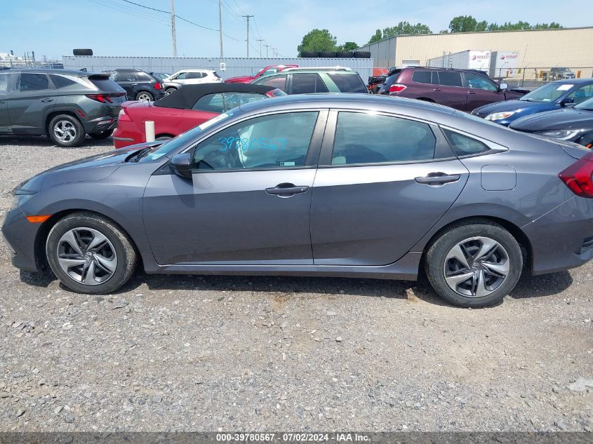 2020 Honda Civic Lx VIN: 2HGFC2F60LH505904 Lot: 39780567