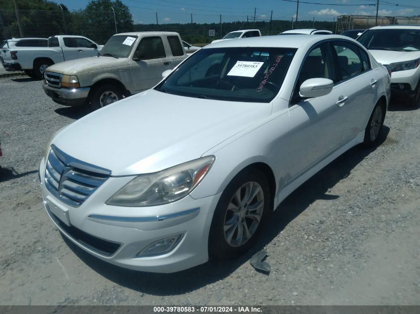 2012 Hyundai Genesis 3.8 VIN: KMHGC4DDXCU191333 Lot: 39780583