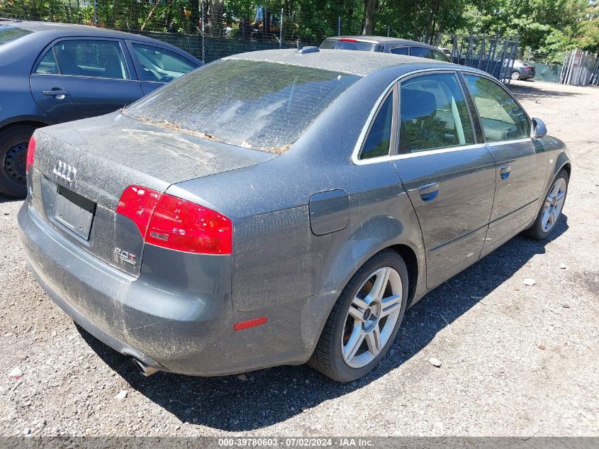 WAUDF78E05A574380 | 2005 AUDI A4