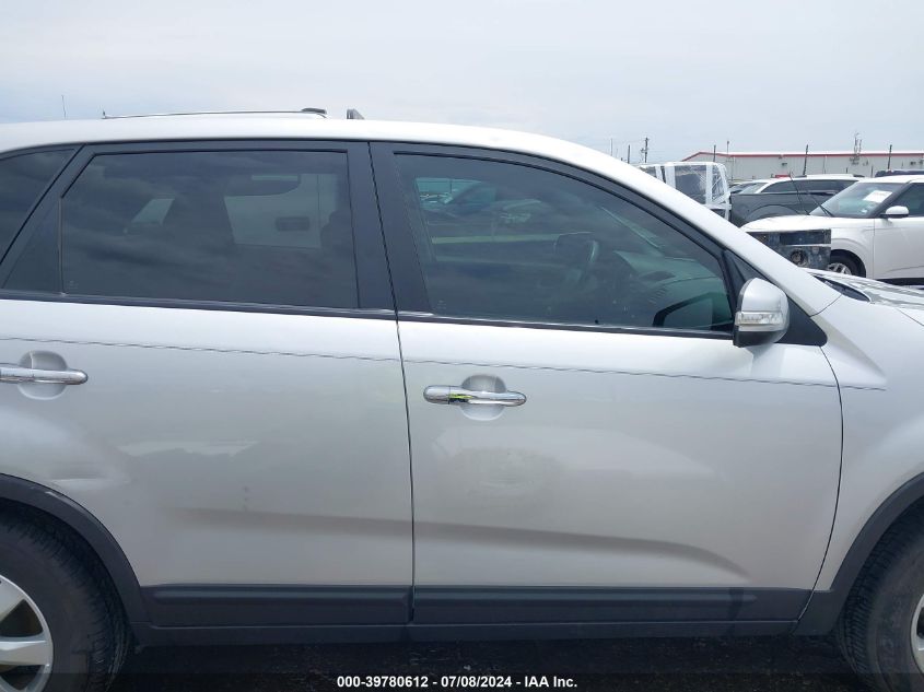 2012 Kia Sorento Lx VIN: 5XYKT3A11CG298856 Lot: 39780612