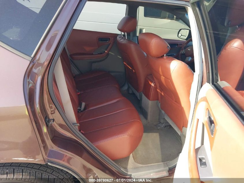 2004 Nissan Murano Sl VIN: JN8AZ08W24W331916 Lot: 39780627