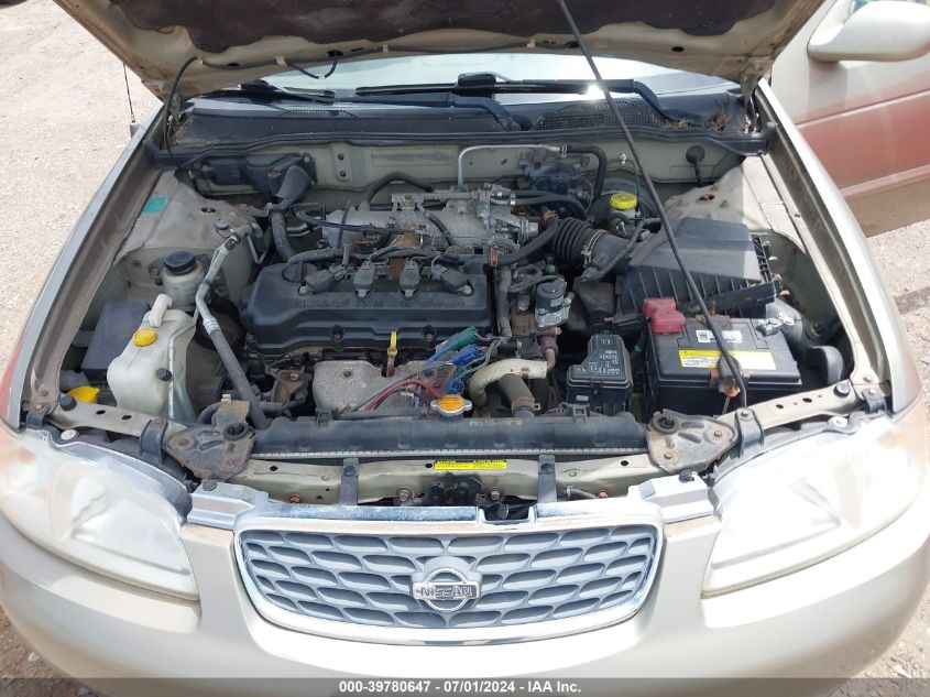 2002 Nissan Sentra Gxe VIN: 3N1CB51D52L683828 Lot: 39780647