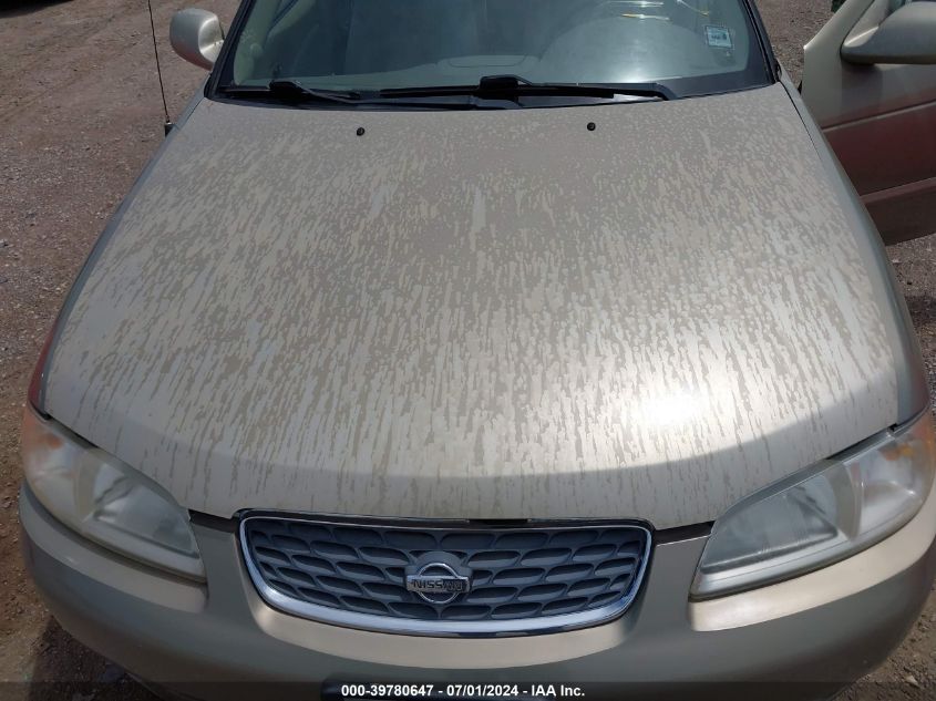2002 Nissan Sentra Gxe VIN: 3N1CB51D52L683828 Lot: 39780647
