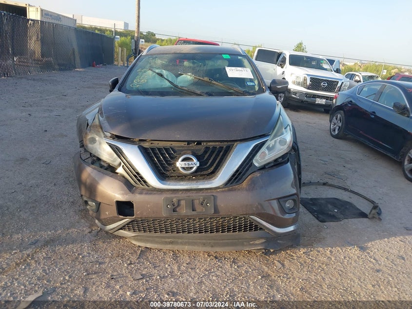 2015 Nissan Murano Platinum VIN: 5N1AZ2MH6FN206498 Lot: 39780673