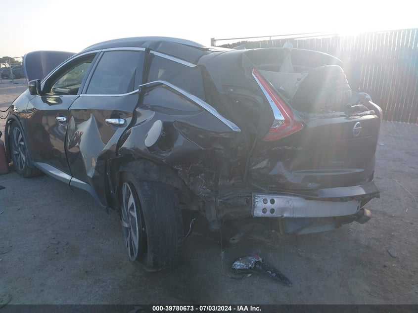 2015 Nissan Murano Platinum VIN: 5N1AZ2MH6FN206498 Lot: 39780673