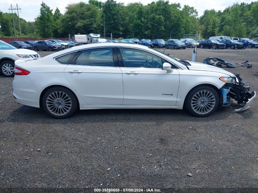 2014 Ford Fusion Hybrid Titanium VIN: 3FA6P0RU4ER117461 Lot: 39780688