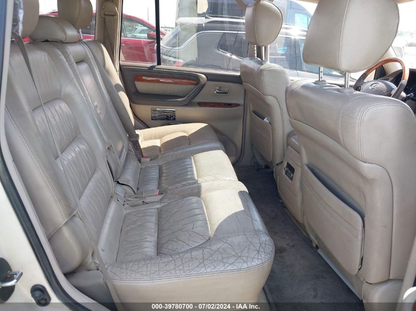 2003 Lexus Lx 470 VIN: JTJHT00W933530160 Lot: 39780700