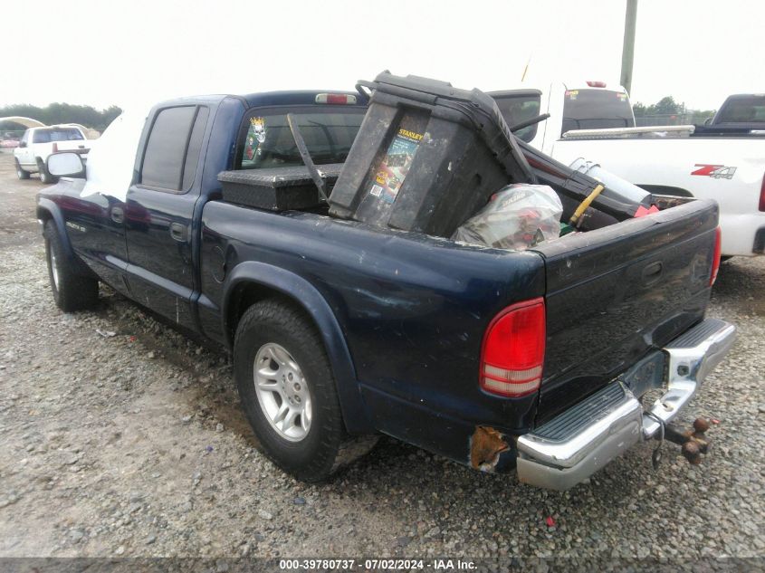 2002 Dodge Dakota Slt VIN: 1B7HL48X52S548571 Lot: 39780737