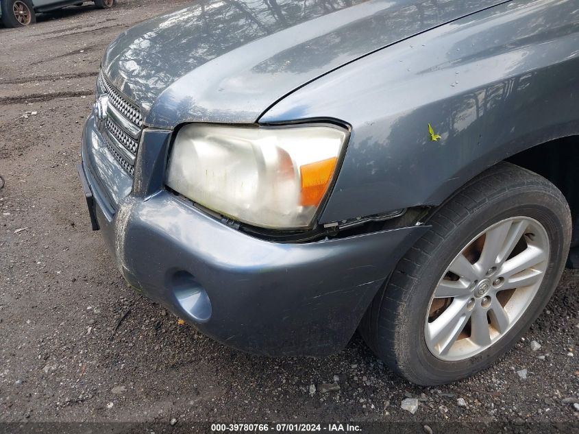 2007 Toyota Highlander Hybrid Limited V6 VIN: JTEEW21A770041075 Lot: 39780766