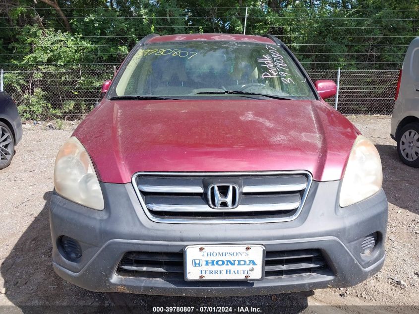 2005 Honda Cr-V Ex VIN: SHSRD78875U347339 Lot: 39780807