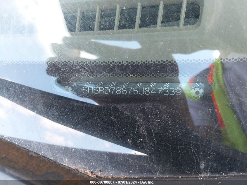 2005 Honda Cr-V Ex VIN: SHSRD78875U347339 Lot: 39780807