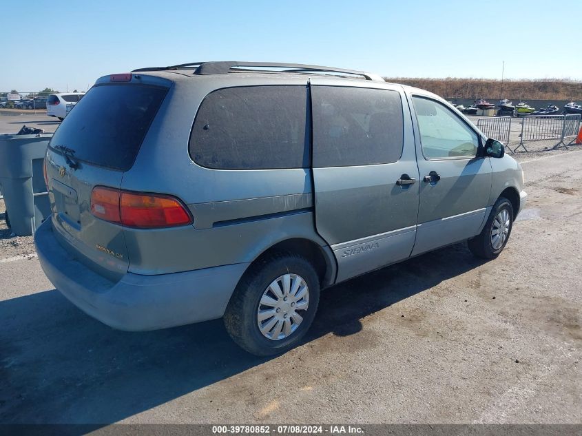 1999 Toyota Sienna Ce VIN: 4T3ZF19C6XU132842 Lot: 39780852