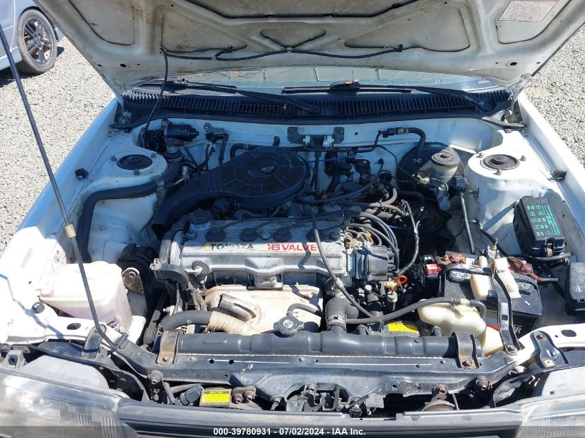 1989 Toyota Corolla Dlx VIN: JT2AE92E5K3187037 Lot: 39780931