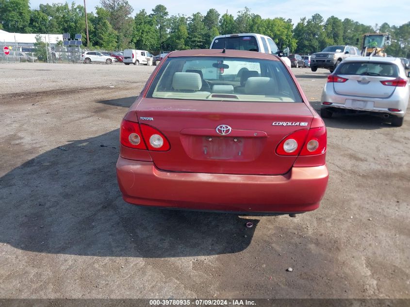 2005 Toyota Corolla Le VIN: 1NXBR32E05Z438442 Lot: 39780935