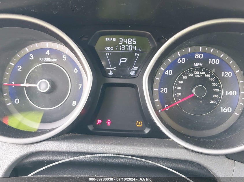 2013 Hyundai Elantra Limited VIN: KMHDH4AE3DU630052 Lot: 39780938