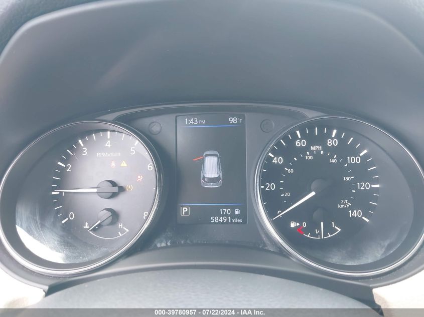 2019 Nissan Rogue Sl VIN: 5N1AT2MT7KC829074 Lot: 39780957