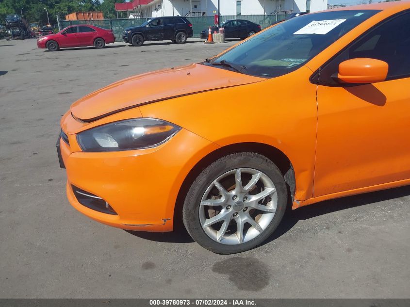 2013 Dodge Dart Sxt VIN: 1C3CDFBA1DD289838 Lot: 39780973