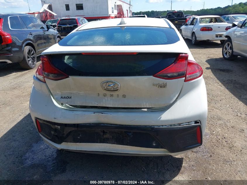 2019 Hyundai Ioniq Hybrid Blue VIN: KMHC65LC5KU173812 Lot: 39780978