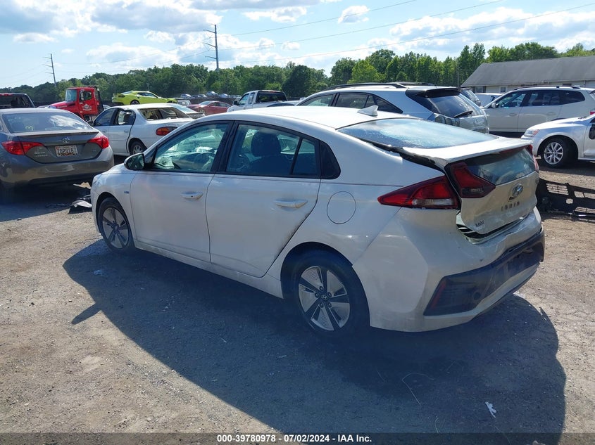 VIN KMHC65LC5KU173812 2019 HYUNDAI IONIQ HYBRID BLUE