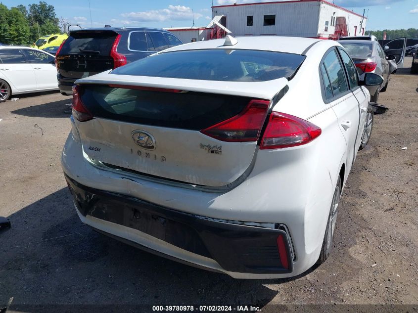 2019 Hyundai Ioniq Hybrid Blue VIN: KMHC65LC5KU173812 Lot: 39780978