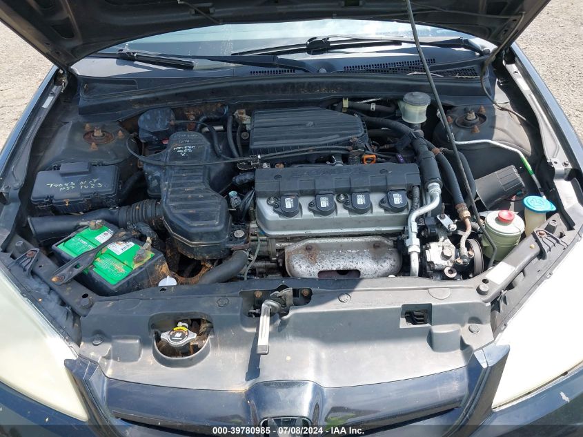 2004 Honda Civic Lx VIN: 2HGES16554H533909 Lot: 39780985