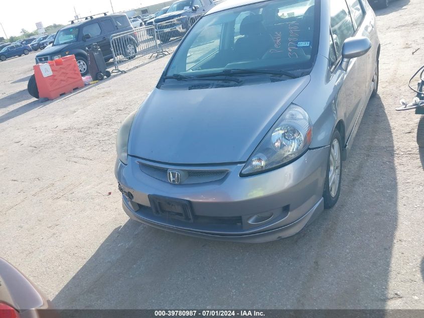 2008 Honda Fit Sport VIN: JHMGD38698S058605 Lot: 39780987