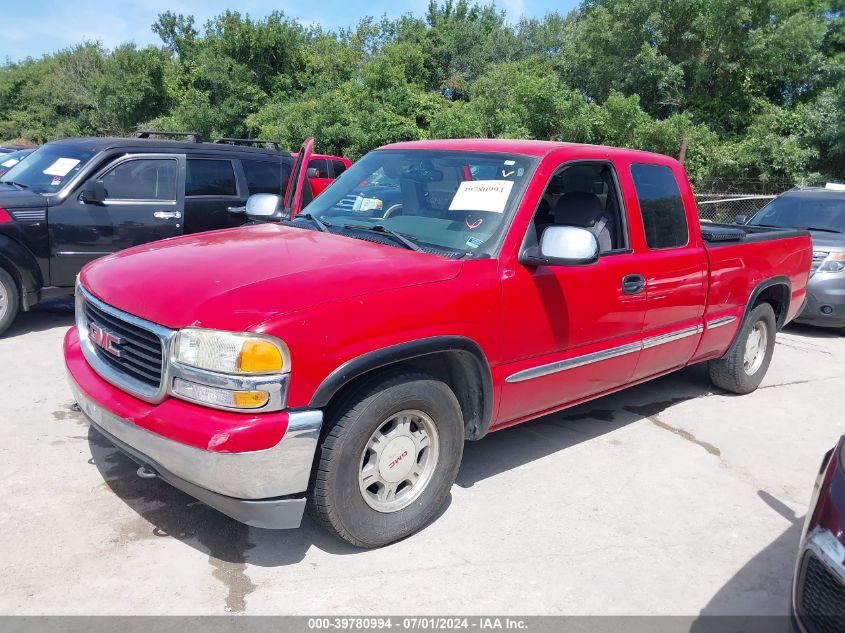 2002 GMC Sierra 1500 Sle VIN: 2GTEC19V721361685 Lot: 40673448