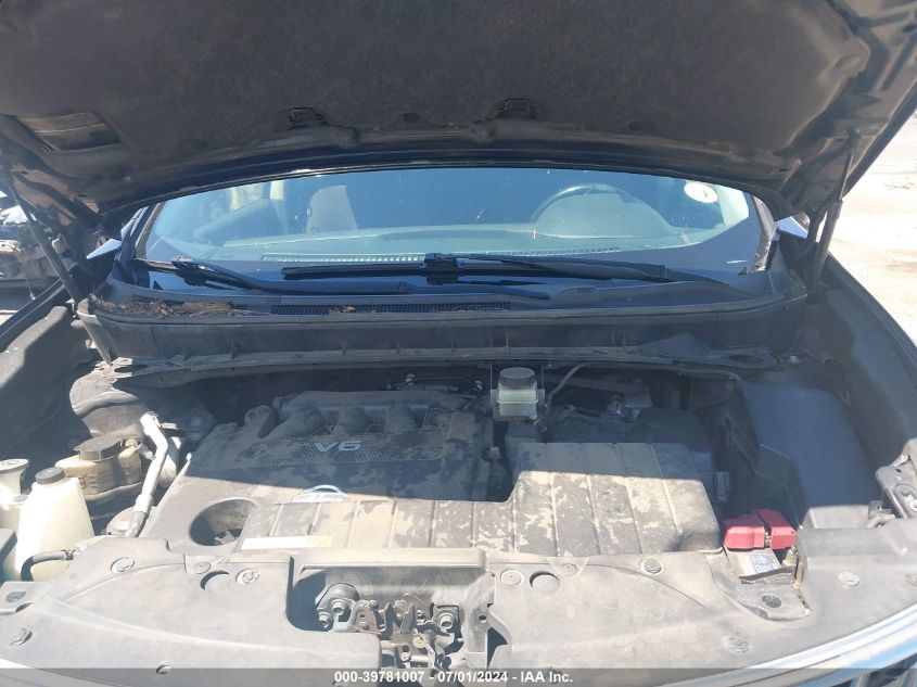 2013 Nissan Murano Sv VIN: JN8AZ1MWXDW316947 Lot: 39781007