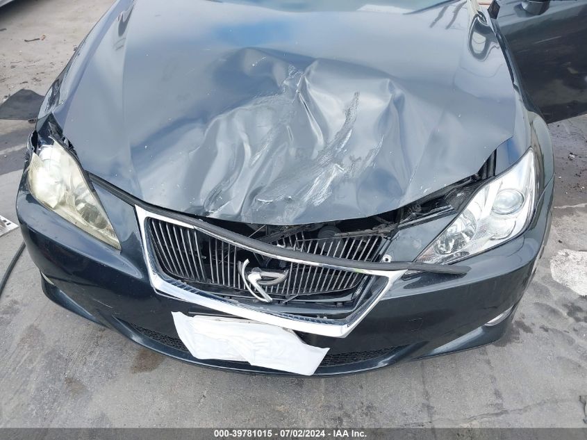 2006 Lexus Is 250 VIN: JTHBK262762021558 Lot: 39781015