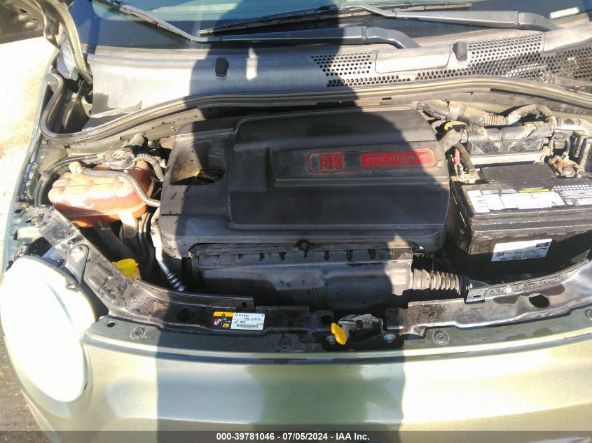 2013 Fiat 500 Pop VIN: 3C3CFFAR0DT622333 Lot: 39781046