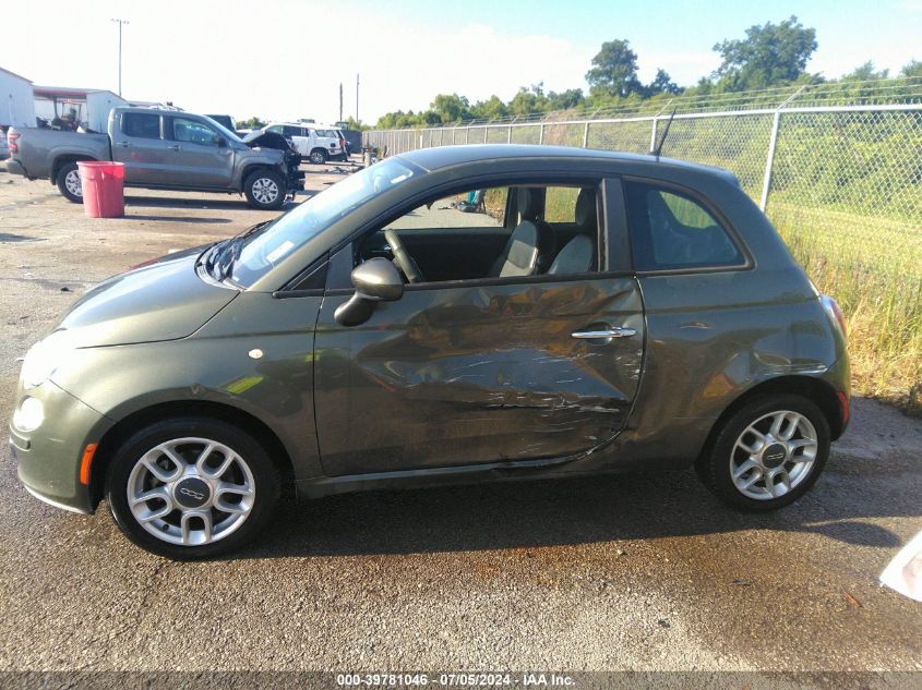 2013 Fiat 500 Pop VIN: 3C3CFFAR0DT622333 Lot: 39781046