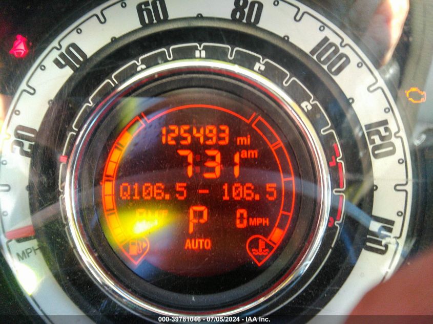 2013 Fiat 500 Pop VIN: 3C3CFFAR0DT622333 Lot: 39781046